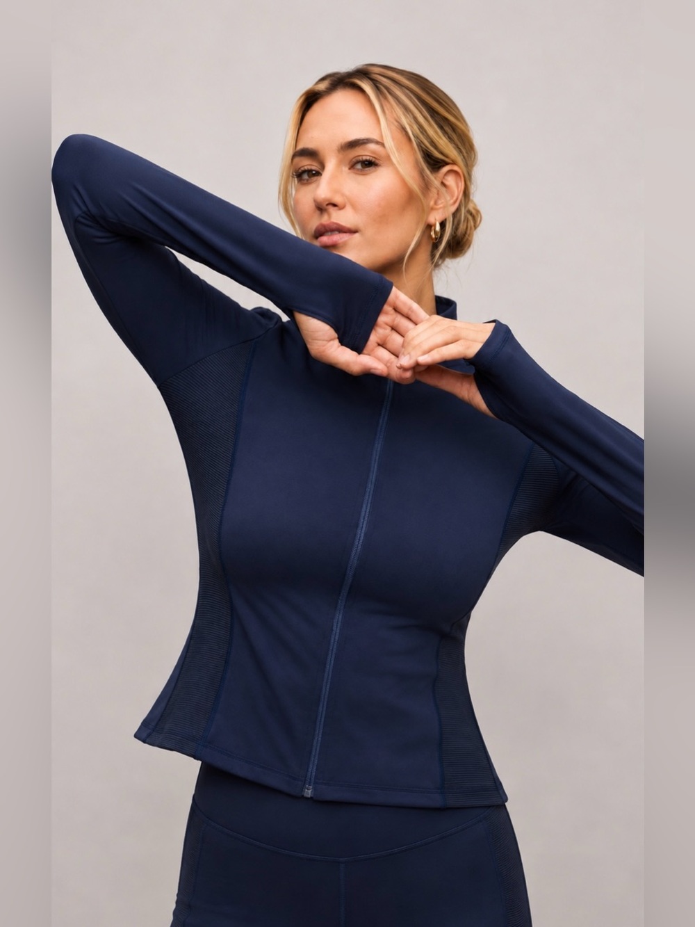 Equestrian Dressage English Blue UV Block Cooling Summer Peplum Riding Jacket - Picture 7 of 10